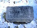 Gravemarker of Joseph J. McDowell in Hillsboro Cemetery.