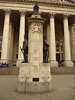 The London Troops war memorial, Royal Exchange, sculpture by Alfred Drury