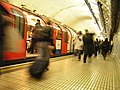 London Underground in motion