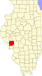 State map highlighting Greene County