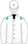 White, emerald green epaulets