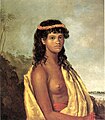 Robert Dampier's oil on canvas painting Tetuppa, a Native Female of the Sandwich Islands, 1825