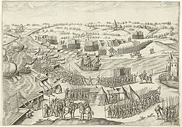 Defense of the Fort Noordam in 1590 against the Spanish army