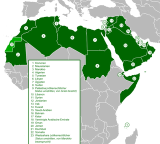 Mitglieder der Arabischen Liga