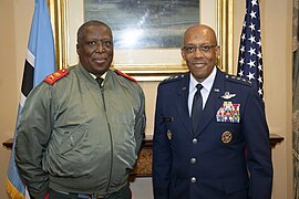 General Charles CQ Brown, Jr., Chairman of the Joint Chiefs of Staff, attends a country briefing at Ambassador Howard A. Van Vranken's, US Ambassador to Botswana, residence in Gaborone, Botswana, June 24, 2024 - 9.jpg