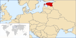 Location of Éstonia