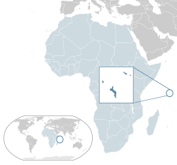 Location of  సేషెల్స్  (dark blue) – in Africa  (light blue & dark grey) – in the African Union  (light blue)