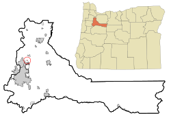 Location of Labish Village, Oregon