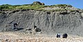 Oxford Clay (Jurassic) exposed near Weymouth, England.