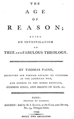 Title page from The Age of Reason