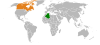 Location map for Algeria and Canada.