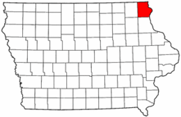 Contea di Allamakee – Localizzazione