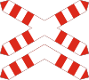 А34.2 Multitrack level crossing