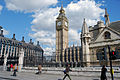 Elizabeth Tower waarin de Big Ben zich bevindt.