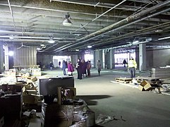 The ground floor of the Parcel 7 garage in 2011, several years before construction of the Boston Public Market began.