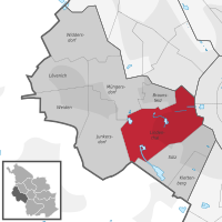 Lage des Stadtteils Lindenthal im Stadtbezirk Lindenthal