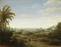 Landscape with sugar mill, Frans Post