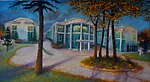 Painting of the laboratory by Lee Campbell, resident artist there in 2009