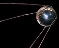 Image 22In 1957, the Soviet Union launches to space Sputnik 1, the first artificial satellite (from 1950s)