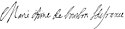 Marie-Anne de Bourbon's signature