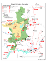 Mount St. Helens Recreation map