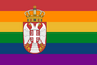 Serbia Gay pride flag of Serbia[96]