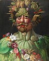 The painting Vertumnus (ca. 1590) by Giuseppe Arcimboldo depicts Rudolf II as Vertumnus.