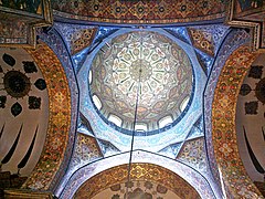 Armenian Architecture: Interior of Etchmiadzin Cathedral, the first cathedral in the world, founded 303 year AD.