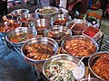 Various kimchi sold at a market