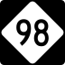 North Carolina Highway 98 marker