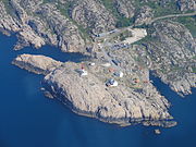 Aerial view of Cape Lindesnes, Mandal, Norway