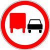 No overtaking by lorries