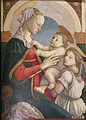 Madonna, lapsi ja enkeli 1465–1467, Filippo Lippin inspiroimana.