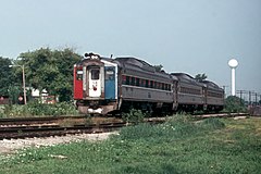 Budd RDC #15 on a Black Hawk service in 1975.