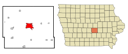 Location of Newton, Iowa