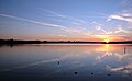 Pennington Flash, between Leigh and Wigan