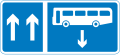 Contra-flow bus lane