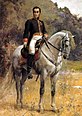 Simón Bolívar à cheval, par Arturo Michelena.