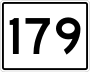 State Route 179 marker