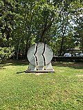 Millennial monument by József Seregi in 2000 in Balatonföldvár