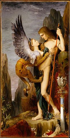 Gustave Moreau's Oedipus and the Sphinx