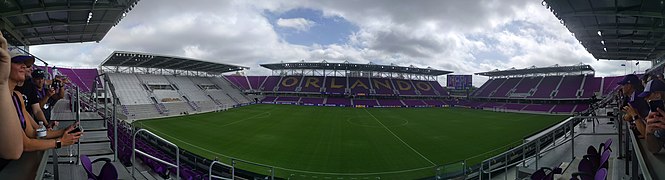 Overview of Exploria Stadium