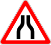 Road narrow on both sides