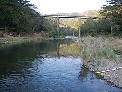 Angat river and Bitbit Bridge from Norzagaray