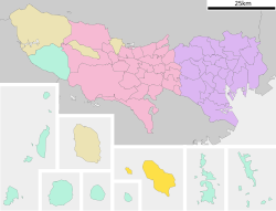 Location of Hachijō in توکیو