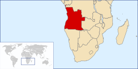 Vendndodhja - Angola