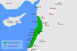 Ligging of Fenisië