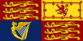 III. Károly királyi zászlója (Royal Standard of the United Kingdom) az Egyesült Királyságban, Skócián kívül