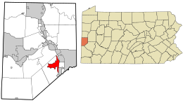 Location in Beaver County and the U.S. state of Pennsylvania.