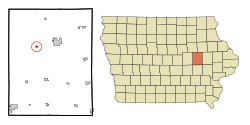 Location of Garrison, Iowa